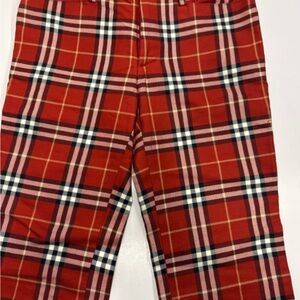Burberry Red Check Slim Pants